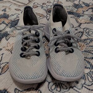 Allbirds White And Blue Tree Dashers